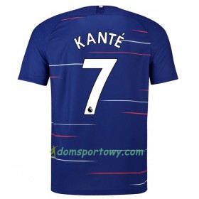 Koszulka Chelsea Kante 7 Domowe Koszulki Piłkarskie 2018-2019 Krótki Rękaw